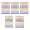 5Pcs Shining Rainbow Glitter Baking Cloth Fuse Beans Beadsheat-resistant Paper  Fuse Art Projects