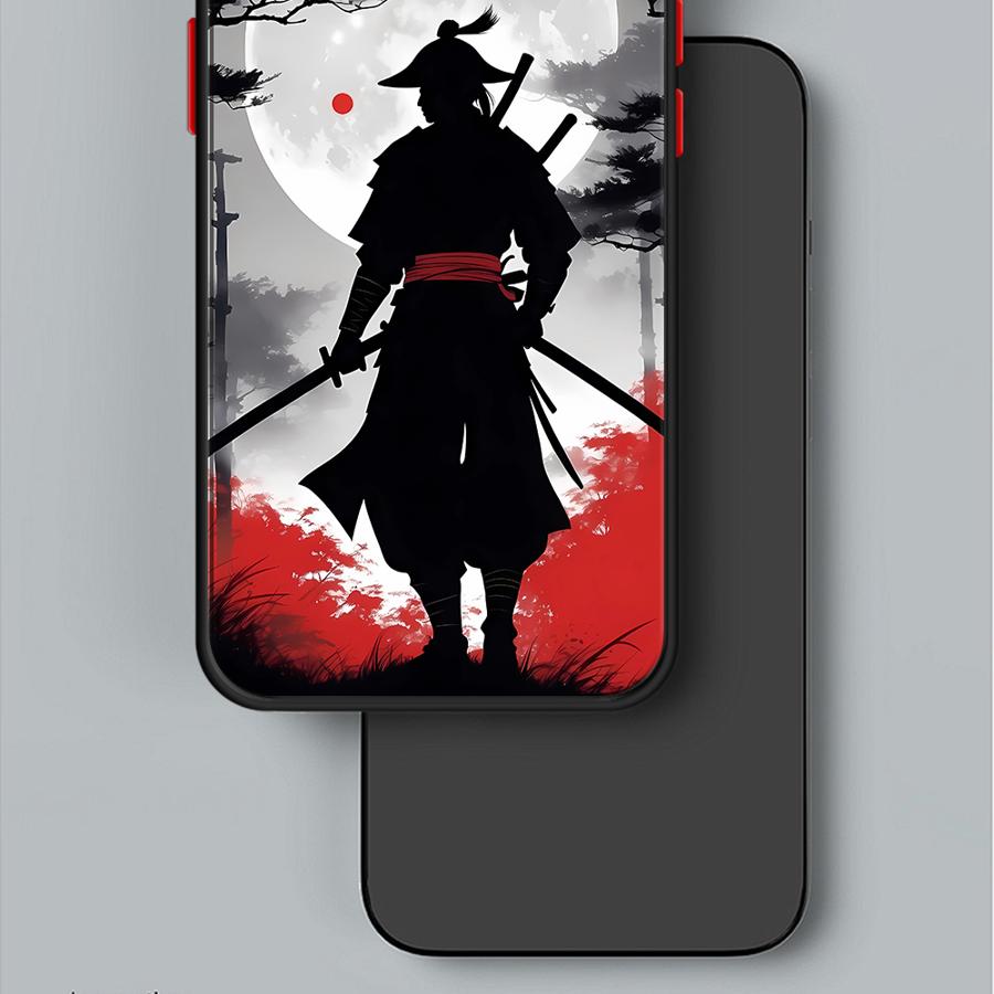 Anime Samurai Cool Phone Case for Apple iPhone 15 16 Pro XS Max 16e 13 14 Plus XR SE 7 8 12 11 Pro plus Matte