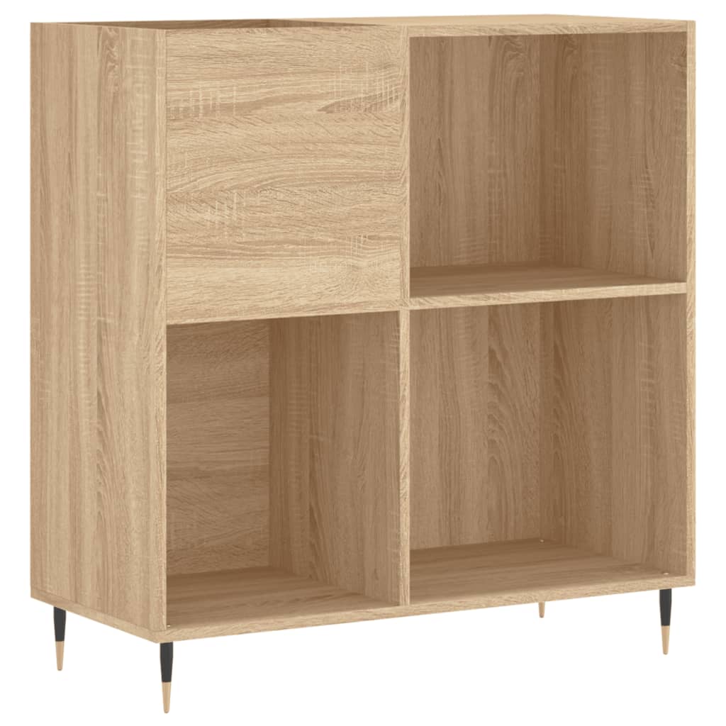 Record Cabinet in Sonoma Oak 33.3 x 15 x 35 inches (W x D x H) engineered wood