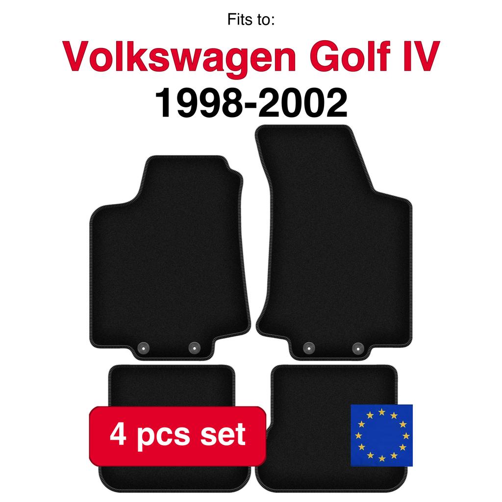 Basic Velour Floor Mats, For Volkswagen Golf Iv Cabrio (1998-2002)