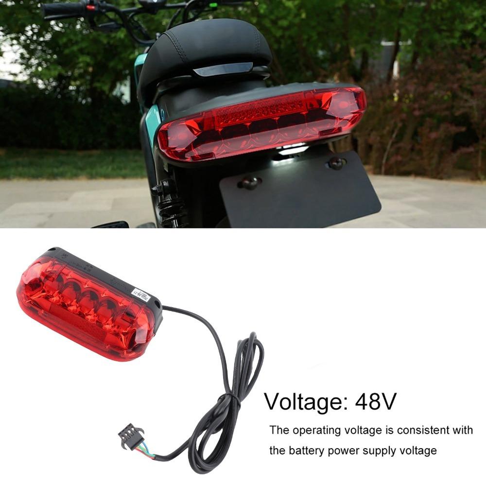High Visibility LED Rear Warning Lamp 48V Electric Brake Light  for Electric Bicycles,Scooters