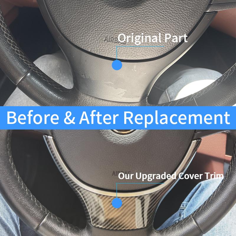 LHD RHD Car Steering Wheel Cover Trim For BMW 5 5GT 6 7 Series F10 F11 F07 F06 F12 F01 F02 2009-2016 Replacement