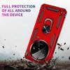 Coque de protection - E.F.CONNECTION - pour Xiaomi Redmi A3 - Antichoc - Anneau rotatif - Rouge
