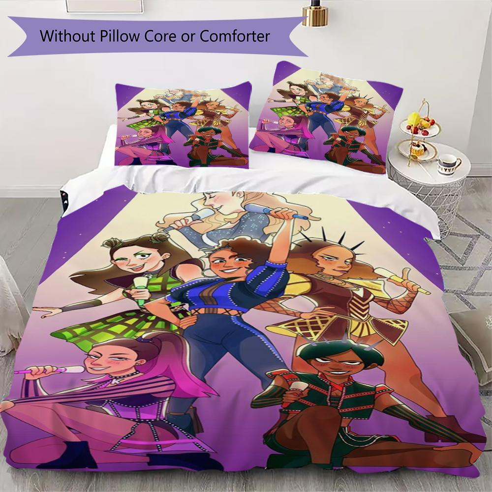 

SIX the Musical Pattern Bedding uilt Set uilt Cover Pillowcase Home Decoration Birthday Gift (1 * duvet cover + 2 * pillowcase without core)163 135x200cm