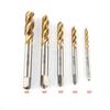5pc lot Titanium Coated HSS Spiral Fluted Screw Taps M3 M4 M5 M6 M8 Thread Tapping Tool