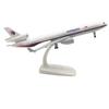 1/300 Scale 20cm Malaysia MD-11 Airplane Model Diecast Metal Airplane Model Toy Kit with Stand for Display Collection or Gift