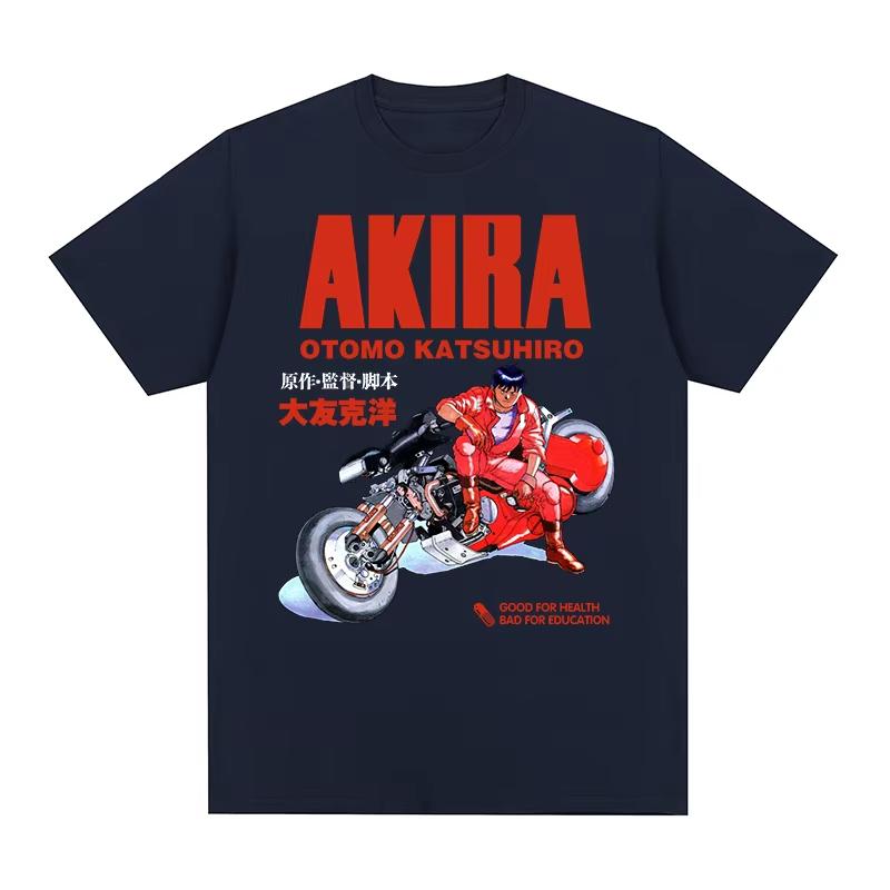 Men's & Women's New Vintage T‑Shirt with Akira 1989 Japanese Anime Movie Harajuku Casual Graphic Print Women And Men T-shirt
