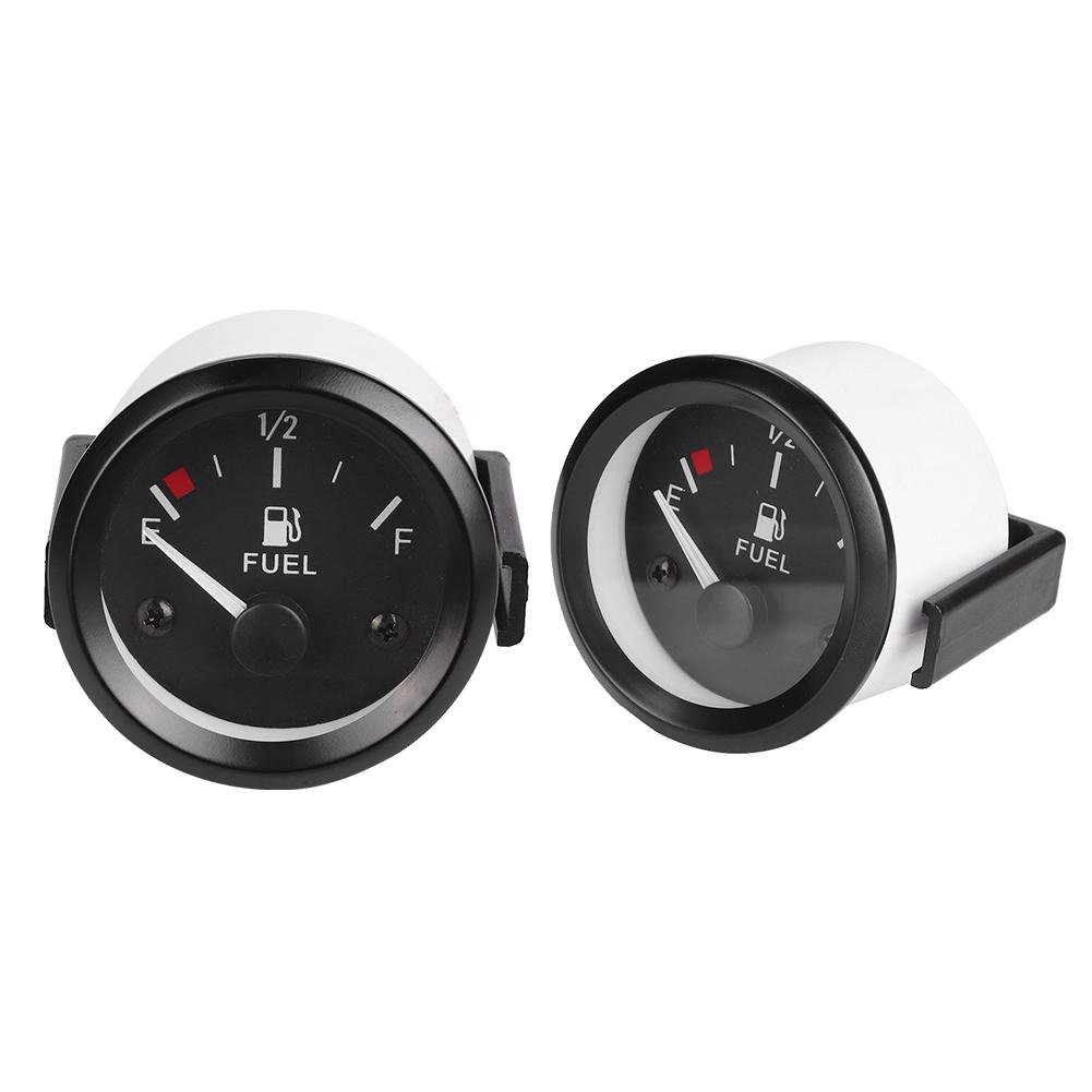 2 Inch 52mm Car Fuel Level Gauge Meter with Fuel Sensor E‑1 2‑F Pointer Indicator