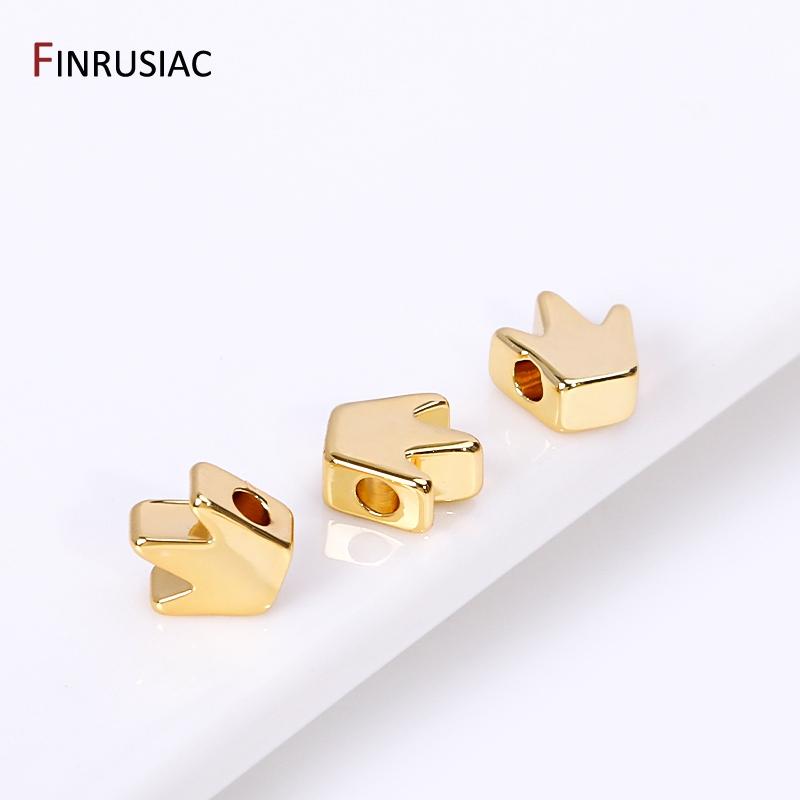 18k Gold Plated Brass Heart Spacer Beads For DIY Jewelry Making Supplies,Heart Loose Beads For Handmade Beading Jewelry Material