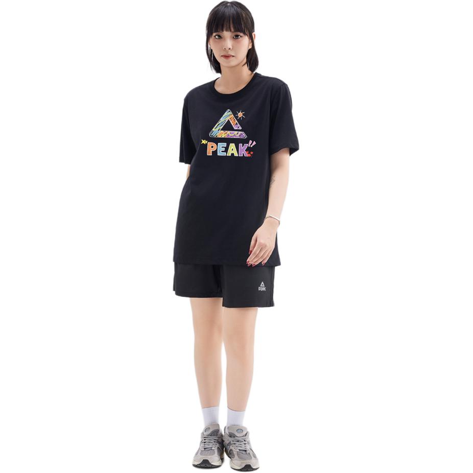 Peak Letter Graffiti Comfortable Versatile Fashion Casual Sports Suit Unisex suit Black DF64269113+YS00301