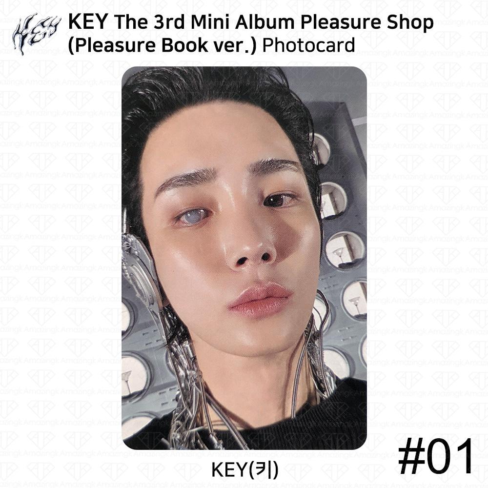 SHINee KLÍČ 3. Mini Album Pleasure Shop Oficiální Fotokarta SMini Skleněný Obal