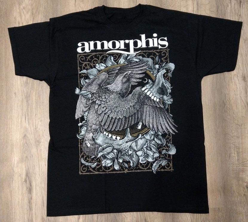 Collection AMORPHIS Band Album Heavy Cotton Black S-5XL T Shirt JU1027 XXL