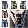 3D Fish Bone Decals Motorcycle Fuel Tank Stickers Dots Multicolor Edge Modification Accessories