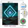 Pictură cu diamant DIY 5D cu punct de cruce CyberPunk Estetică geometrică Broderie cu diamant Mozaic Artă de perete Decorare pentru casă
