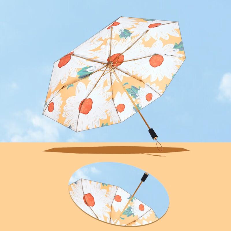 Maydu Tri-fold UV Protection Double-Layer Sun & Rain Umbrella