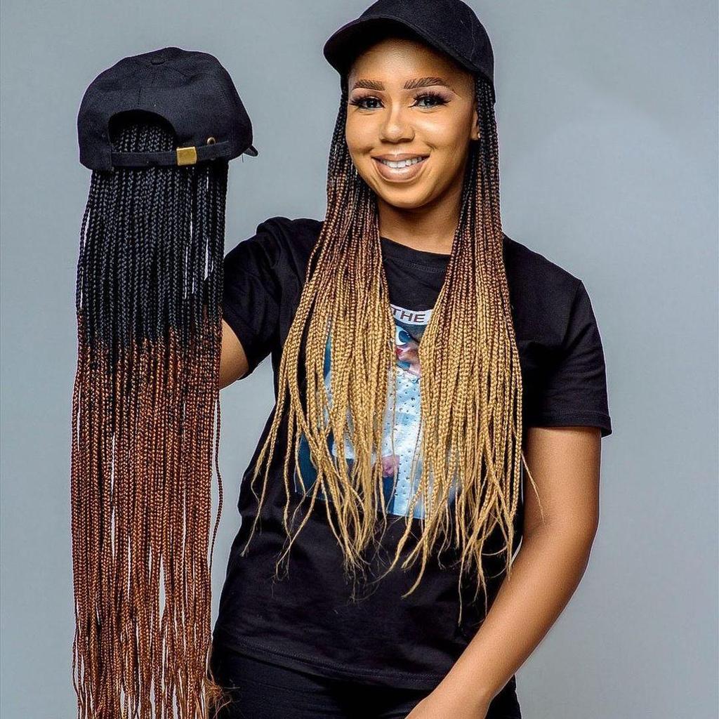 Buy Long Hair Gradient Hat wig Multiple 