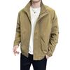 Men'S Stand-Up Collar Jacket Spring New Casual Basic Fashion Versatile Tooling Jacket Fashion Handsome Top