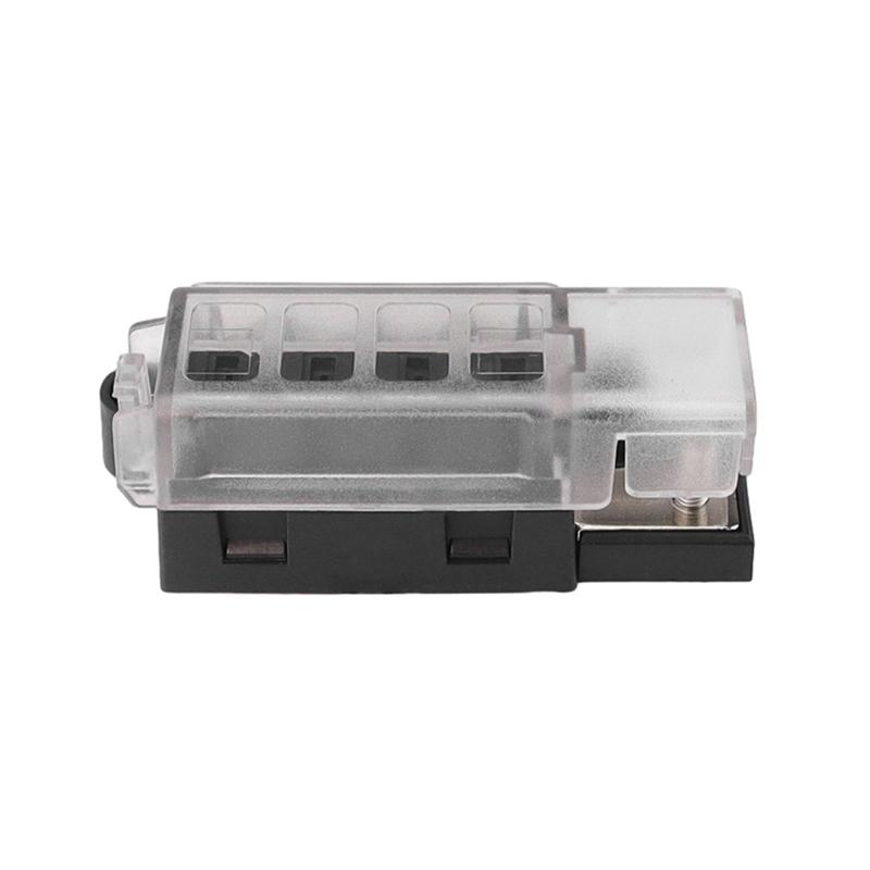 Ac29-Car Boat Fuse Box Holder Fuse Holder Compact 1 In 4 Out Circuit 4 Way Blade Fuse Holder Block