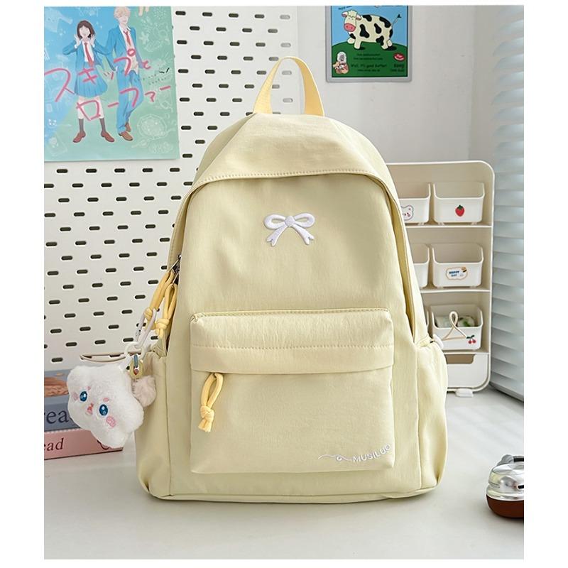 New High-value Japanese Ins Fresh and Sweet Candy-colored Backpack, Lightweight and Large-capacity Backpack for Junior High School Students