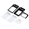 3 v 1 NanoSIM karta na Micro SIM kartu na Standardní SIM kartu Adaptér Konvertor