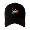 Oahu Hawaii Map Adult Polyester Baseball Cap Casual Adjustable Lightweight Summer Sport Hat