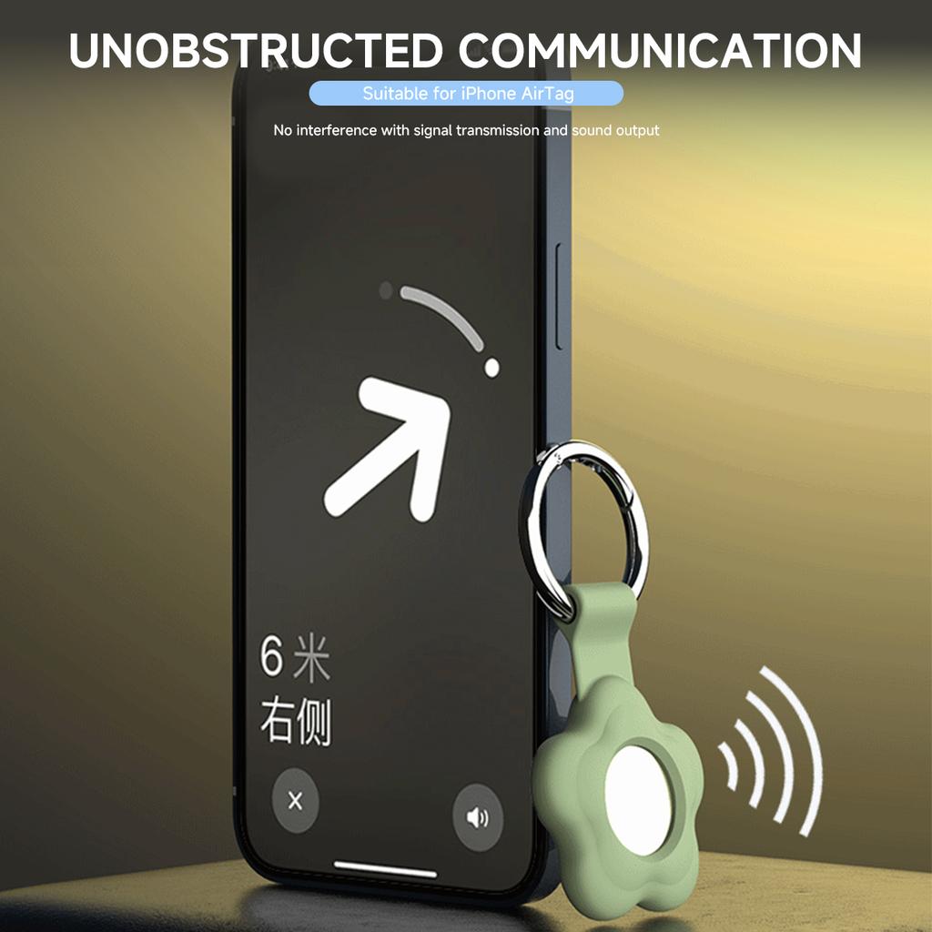 New Silicone AirTag Case with Keychain,Airtag Holder for AirTags Tracker, AirTag Cover Anti-Loss Tracker Accessories