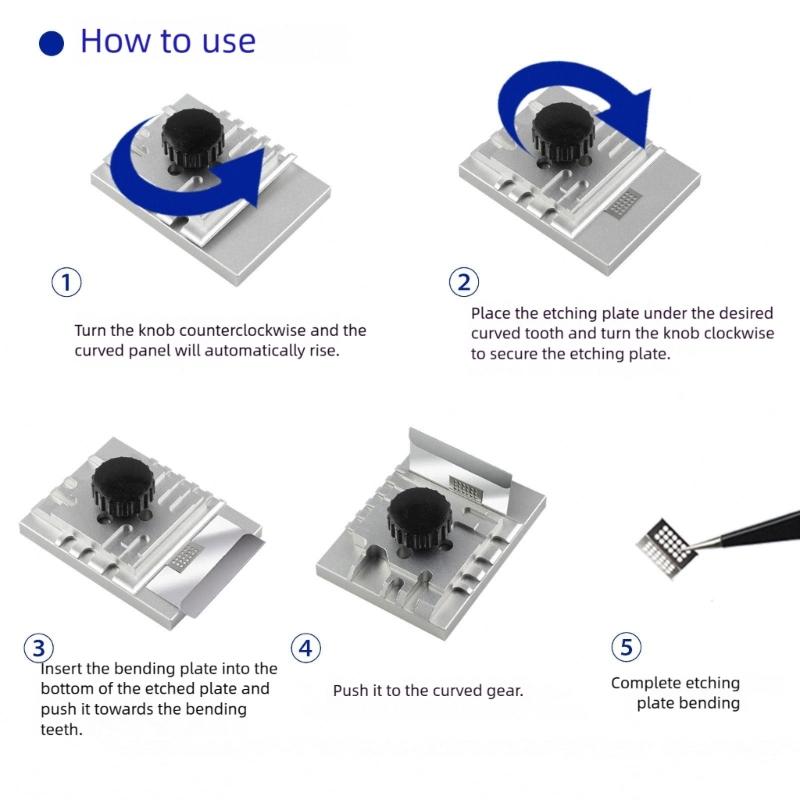 Ätzbiegewerkzeug für einfachen Transport zu Modellausstellungen zur präzisen Formung von Ätzdetails an jedem Ort