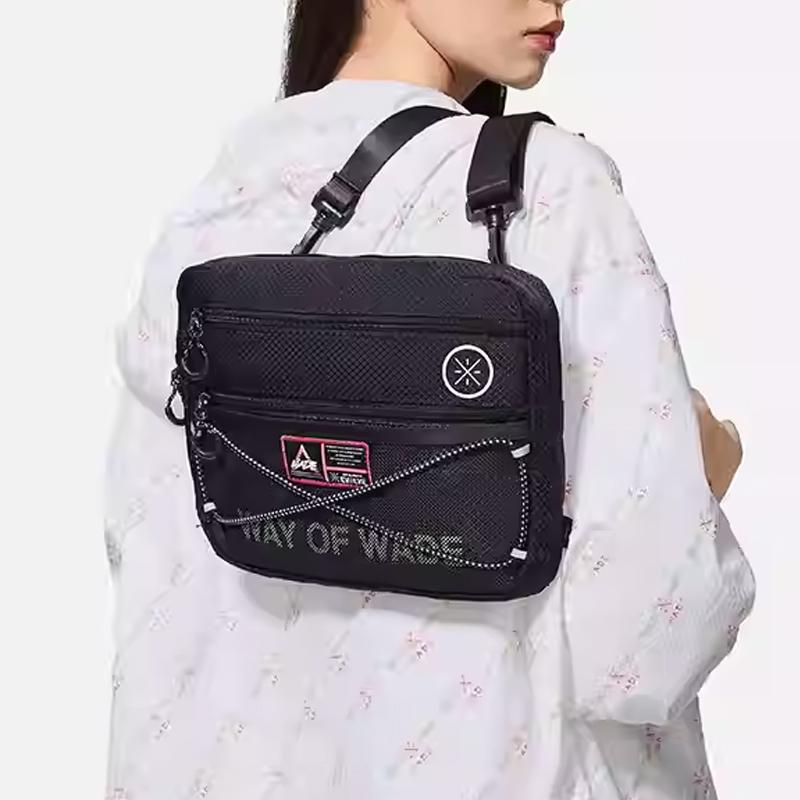 New LiNing Fabric Shoulder Bag, Crossbody Bag Regular Unisex Black ABDS393-1