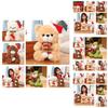 Adorable Round-eyed Teddy Bear Plush Toy For Christmas Decoration And Gift