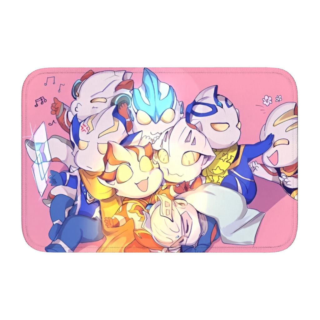 Ultramanes Anime Doormat Anti-Slip Bath Kitchen Welcome Mat Living Room Door Floor Entrance Carpet Rug Footpad