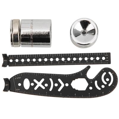 Negru Fier Multifuncțional Desen Riglă Instrument Inovator Pictura Busolă magnetică MăsurareNegru