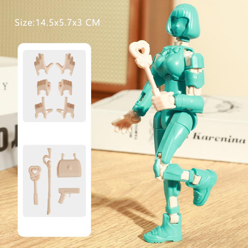 3D Printed Mannequin Dummy Magical Beauty Girl Action Figure Multi-Jointed Movable Shapeshift Robot Ornament For Kids Adult