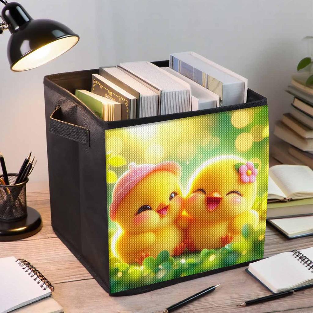 A Happy Little Duck 5D Diamond Painting Storage Basket Full Round Drill Mosaic Diamond Embroidery Cross Stitch Kits Home Decor Home Decor