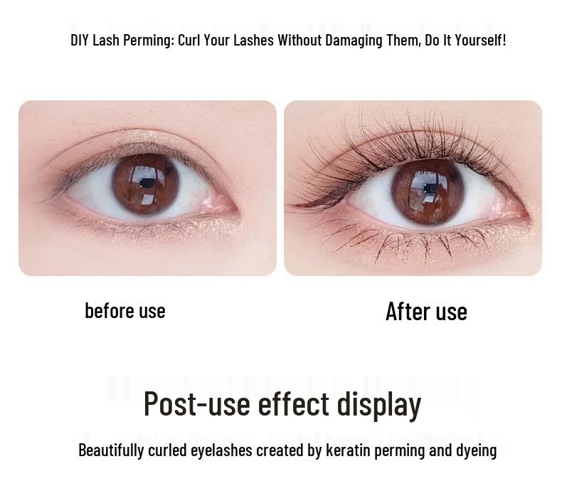 Keratin Eyelash Perm Solution Set for Thick, Curled, Barbie Doll Lashes