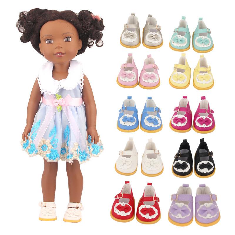 14 Inch Doll Shoes 5cm Shoes 20cm Cotton Doll Bow Shoes Toy Doll Shoes