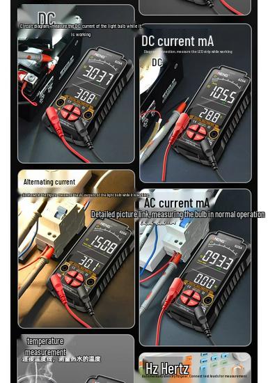 Rechargeable High-Precision Smart Digital Multimeter - Multifunctional, Fully Automatic, Anti-Burnout Electrician Tool.