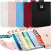 Pu Leather Credit Card Holder Bag 5Pcs Slots Men/Women Wallet Bank Leather Wallets With Money Clip Designer Cardholder