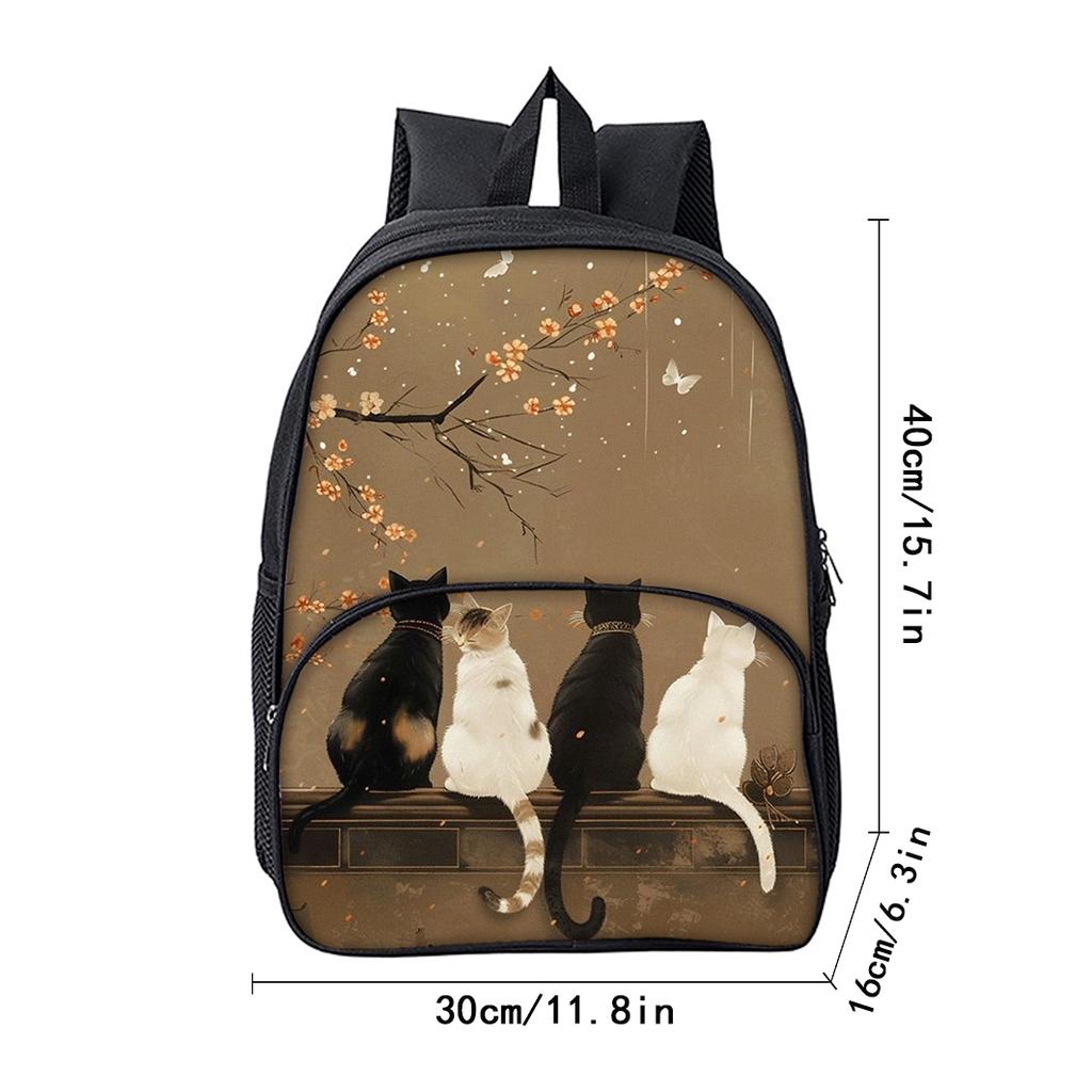 3 Pcs Set Minimalist Butterfly Lunch Bags ,Pen Bags ,Front Carrier Daily Pack For Boys/Girls Children Best Gifts 2D Animated School Bag