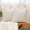 1pc Throw Pillow Covers - Comfortable Striped Throw Pillowcase  For Home Bedroom Living Room, Car & Sofa Decor - Perfect Gift