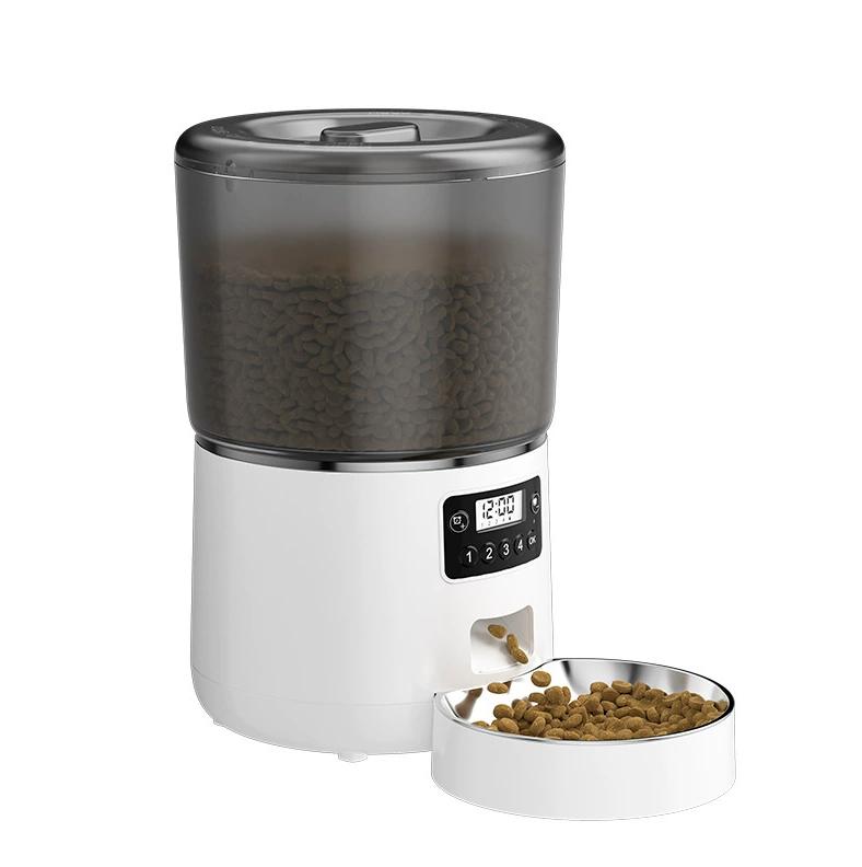 4L Smart Automatic Pet Feeder WiFi App Control Stainless Steel Bowl for Dogs Cats