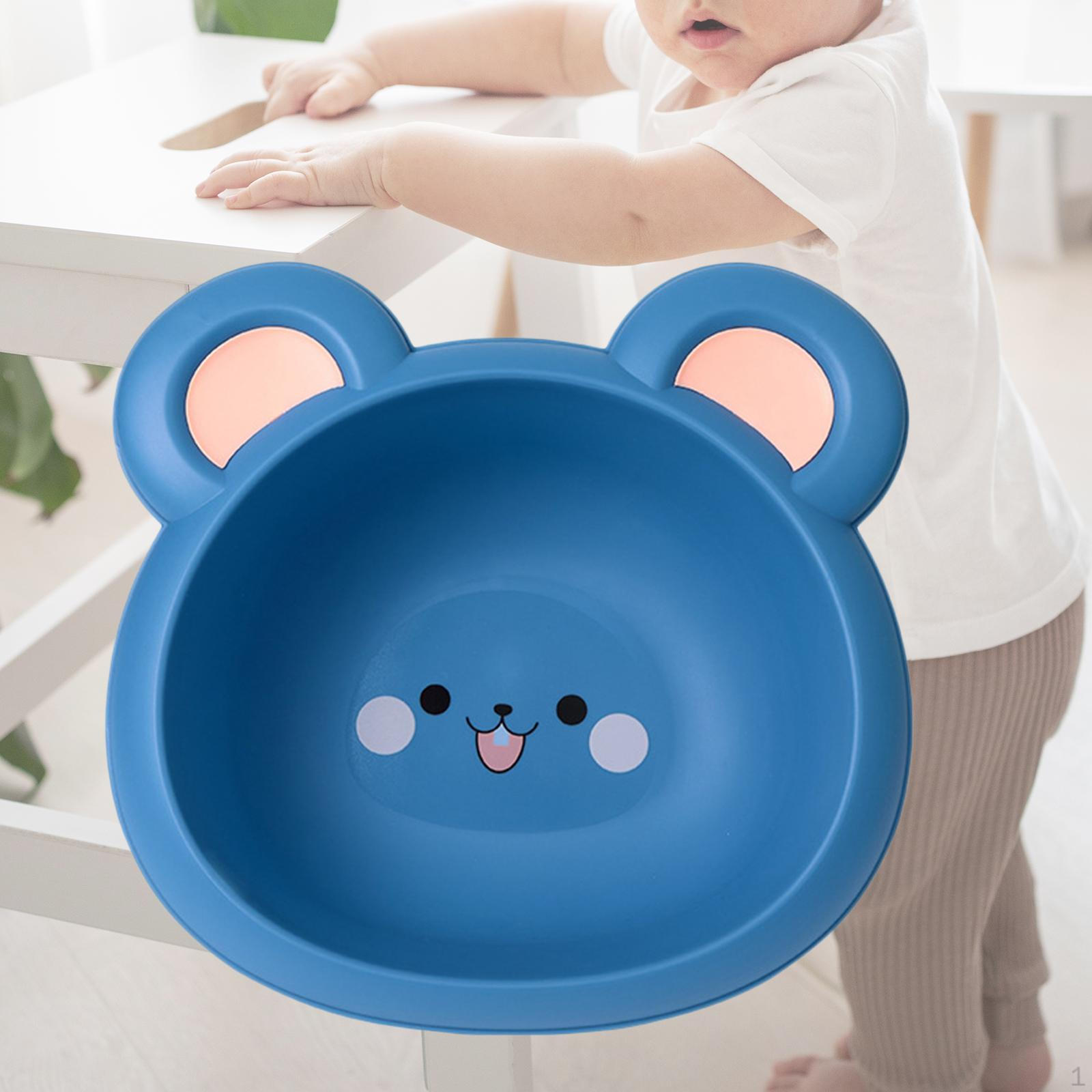 

Baby Wash Basin Hand Durable 3600ml Cute Thickened Cartoon with Soft Face синій
