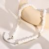 Collana girocollo con conchiglie bianche hawaiane per donna, maglia a catena con conchiglie Puka