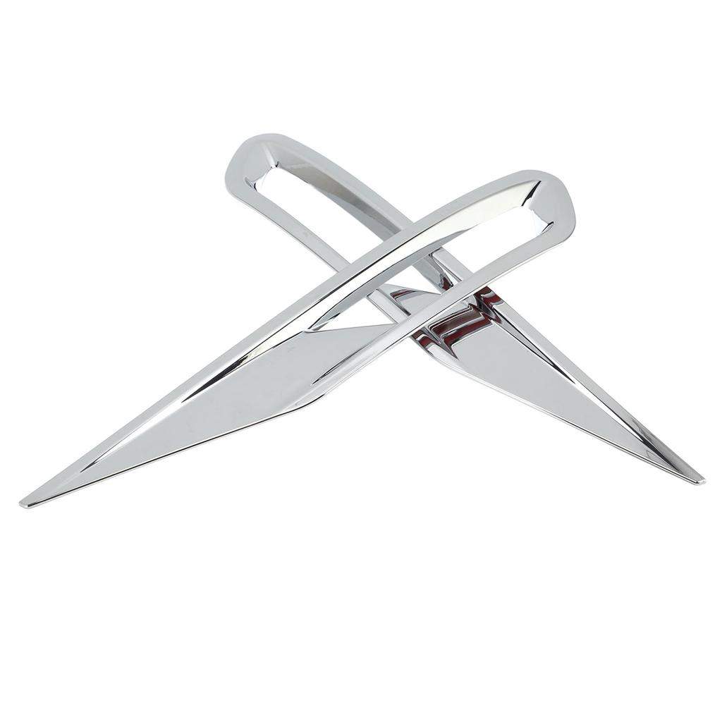 2pcs Front Fog Light Cover Trim Silver Fog Lamp Bezel Frame Replacement for XC60 2018‑2021