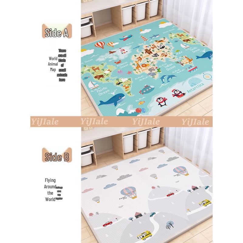 Thick Infant Crawling Mat: Full-Size Foam Floor Mat for Babies and Kids