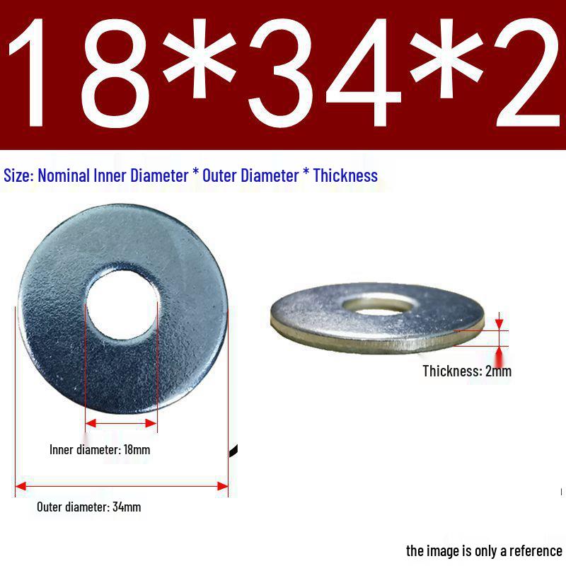 Galvanized Flat Metal Washer Spacer M3-M60