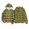 Children Girls And Boys Fashion Jacket Casual Printed Long-sleeved Hooded Cardigan Sweatshirts