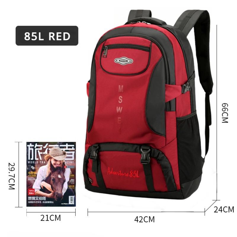 2024 New Outdoor Travel Backpack 50L/65L/85L Large Capacity Duffle Bag High Quality Oxford Waterproof Breathable Travel Bag Business Trip Hiking Bag