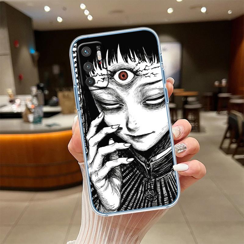 Junji Ito Tomie Transparent Phone Case for Motorola Moto Edge 20 30 40 50 S30 Fusion Ultra Pro Neo Lite + G200 G23