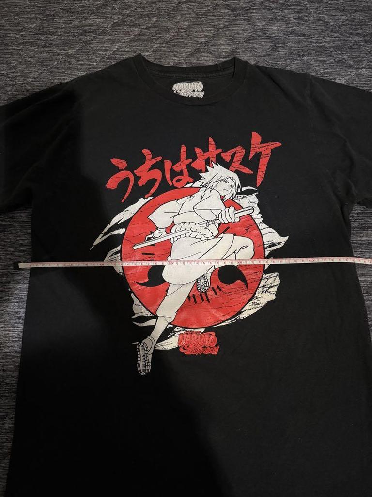 [USED] Naruto Uchiha Sasuke Anime T-Shirt, Long Sleeve, Medium, Vintage