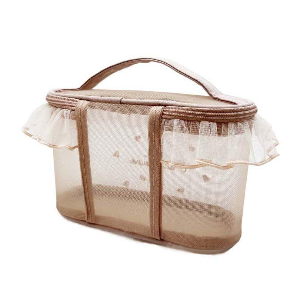 Zipper Mesh Coin Purse Cosmetic Case Mesh Storage Bag Mesh Zipper Bag Mesh Cosmetic Bag Lady